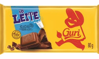 Embalagem da Garoto com o logotipo Guri