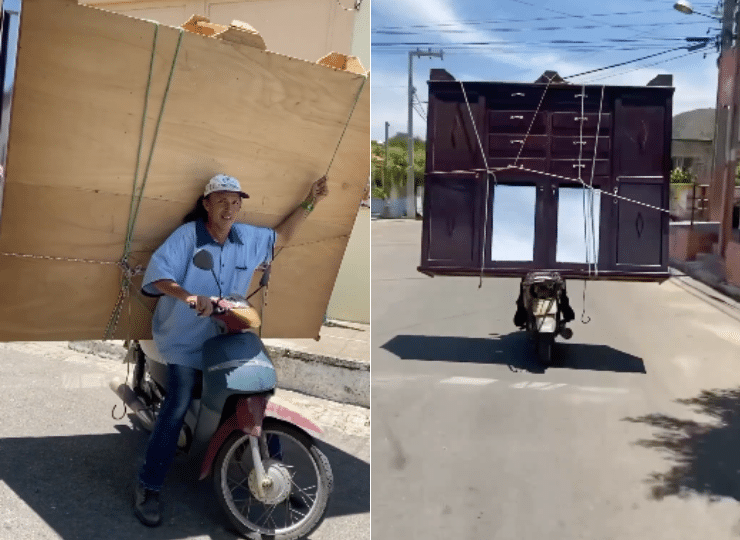 Antônio é famoso pelo perfil da "Biz da Mudança". Foto: Reprodução
