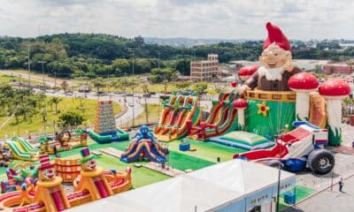 Pula Pula Park tem o maior brinquedo inflável do mundo. Foto: Divulgação