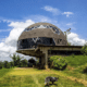 Casa da cúpula no sítio Conduru, em Afonso Cláudio - cúpula geodésica