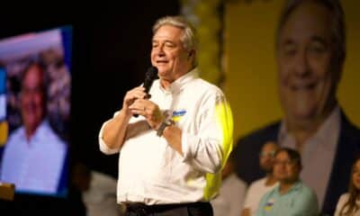 Luiz Paulo discursa em sua convenção. Foto: Chrystian Henrique/Candela