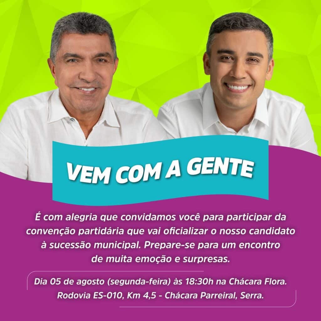 O convite para a convenção do PDT na Serra