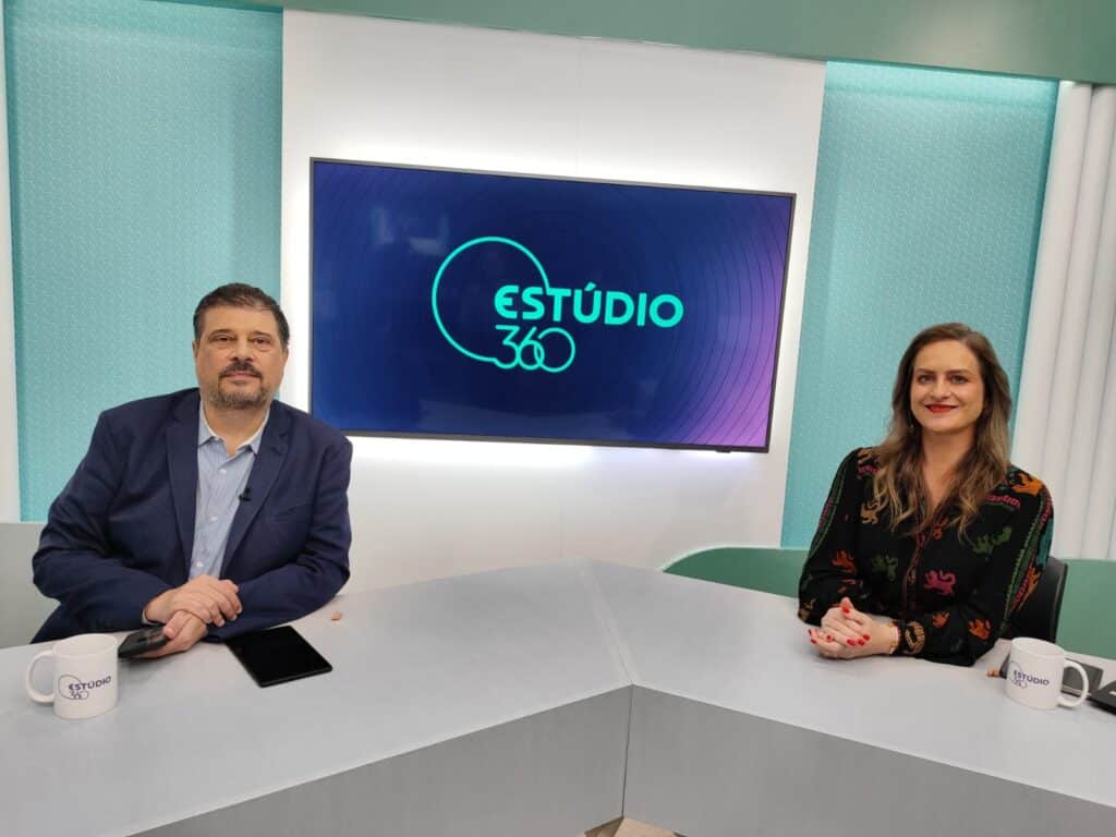 Andressa Missio e KK apresentam o programa EStúdio 360.