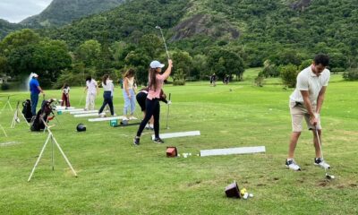 Aula no Clube Capixaba de Golfe