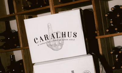 Uma caixa do vinho Caralhus, lançado em Portugal. Foto: Divulgação