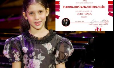 Marina Bustamante Brandão ganhou concurso internacional de piano