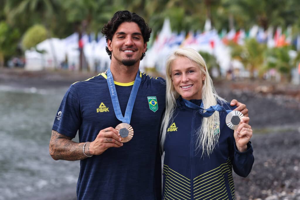 Gabriel Medina e Tatiana Weston-Webb ganharam medalhas nas Olimpíadas. Foto: William Lucas/COB.