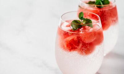 Bebidas refrescantes feitas com água com gás são opções saudáveis e saborosas. Foto: Divulgação