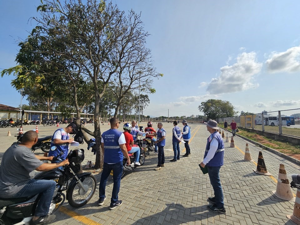 Nova área de provas para motociclistas em Vila Velha oferece mais segurança e estrutura para os candidatos. Foto: Governo do ES