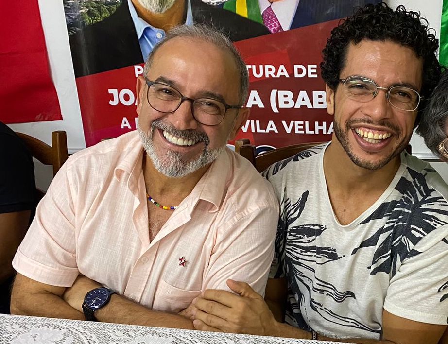 João Batista, o Babá, e o vice professor Rodrigo. Foto: Reprodução/Instragram