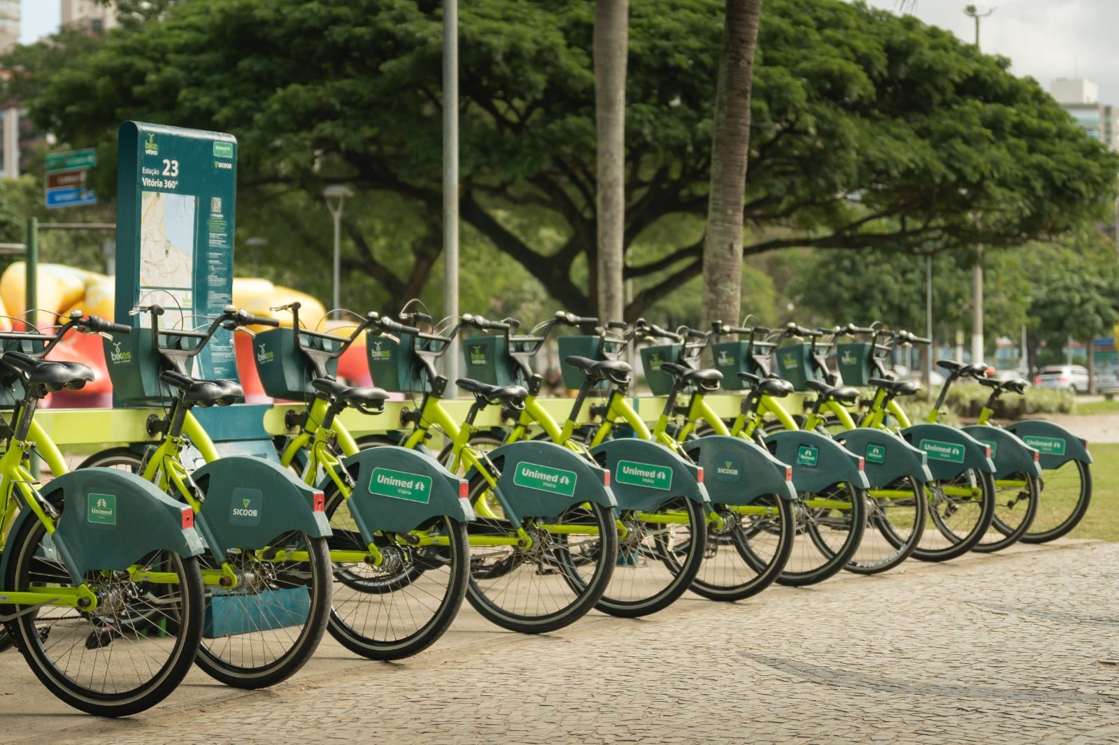 Bikes compartilhadas de graça em Vitória e Vila Velha neste domingo