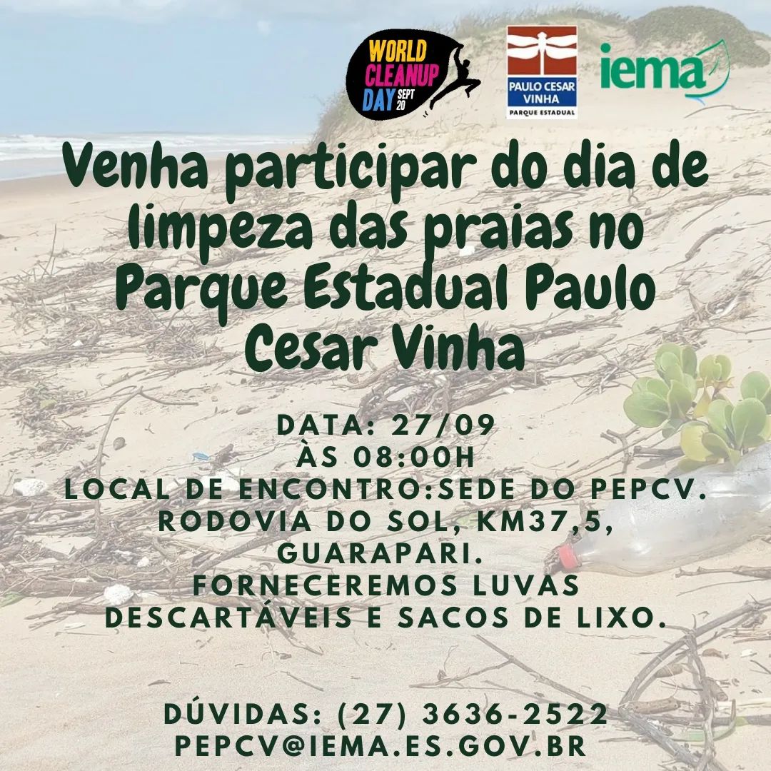 Cuidar do meio ambiente é cuidar do futuro! Ação de preservação no Parque Paulo César Vinha mobiliza voluntários em prol da natureza. Foto: Divulgação