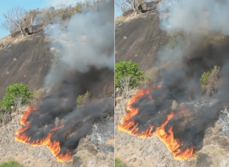 Prefeito diz que incêndio foi iniciado para destruir tirolesa