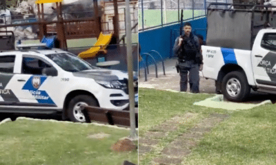 Protesto, confronto e baleado em Tabuazeiro, em Vitória