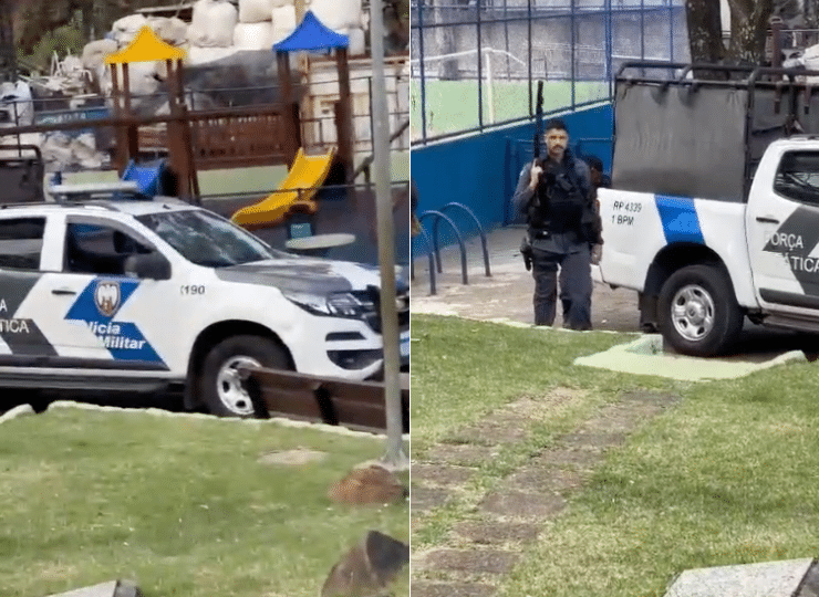 Protesto, confronto e baleado em Tabuazeiro, em Vitória