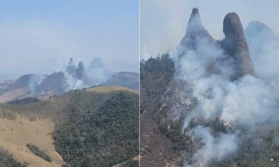 Incêndio atinge o Monumento Natural O Frade e a Freira