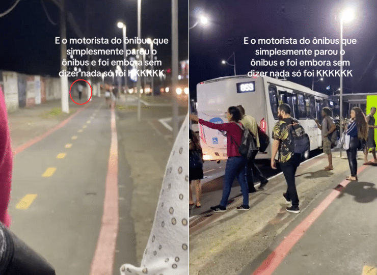 Passageiros estavam próximos ao Shopping Montserrat quando o fato aconteceu. Foto: Reprodução