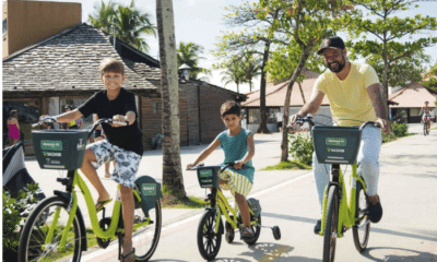 As crianças vão poder aproveitar as bicicletas compartilhadas de forma gratuita neste sábado (12) em Vitória