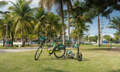 Neste Dia das Crianças, venha pedalando e desfrute de momentos de lazer em família com as bicicletas compartilhadas gratuitas. Foto: Divulgação