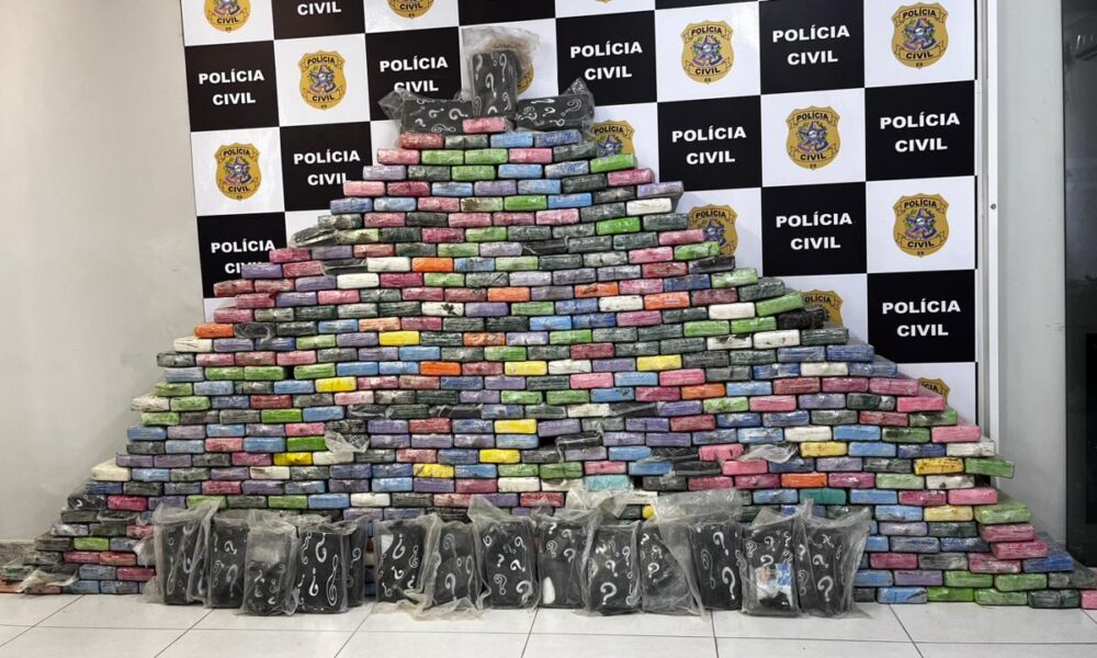 Mais de 500 kg de cocaína pura foram apreendidos em Vila Velha