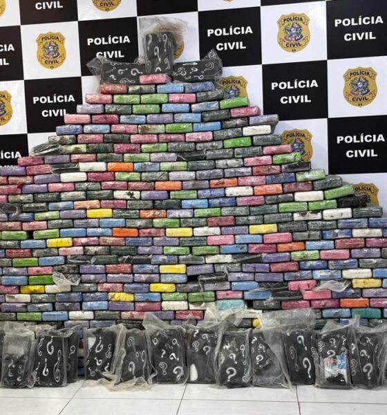 Mais de 500 kg de cocaína pura foram apreendidos em Vila Velha