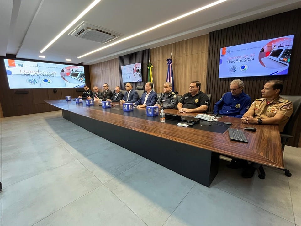 A segurança nas eleições de 2024 está garantida com um efetivo de 8.070 agentes em ação. Foto: Governo do ES