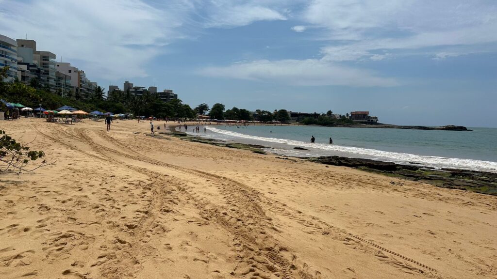 Praia de Peracanga, em Guarapari