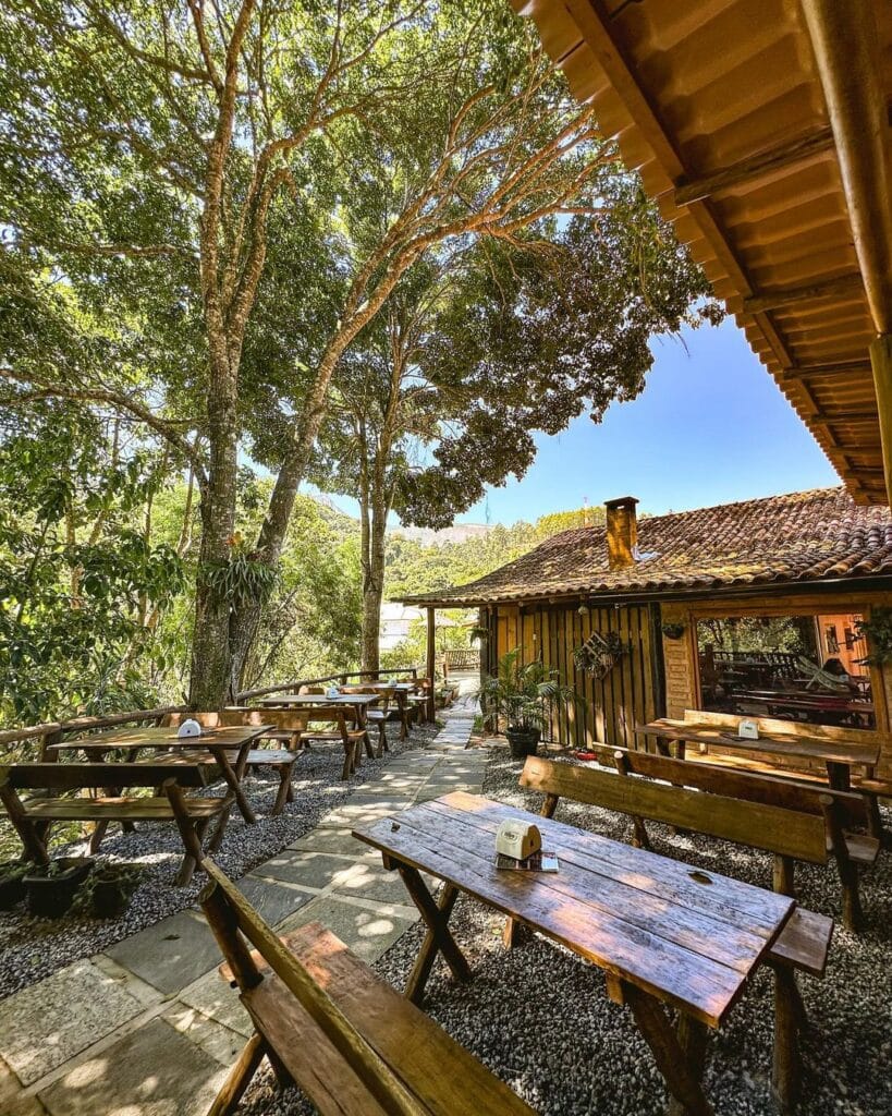 Restaurante Grão da Terra, em Pedra Azul, Domingos Martins