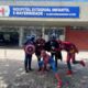 Voluntários vestidos de super-herois no Hospital Infantil e Maternidade Alzir Bernardino Alves (Himaba), em Vila Velha