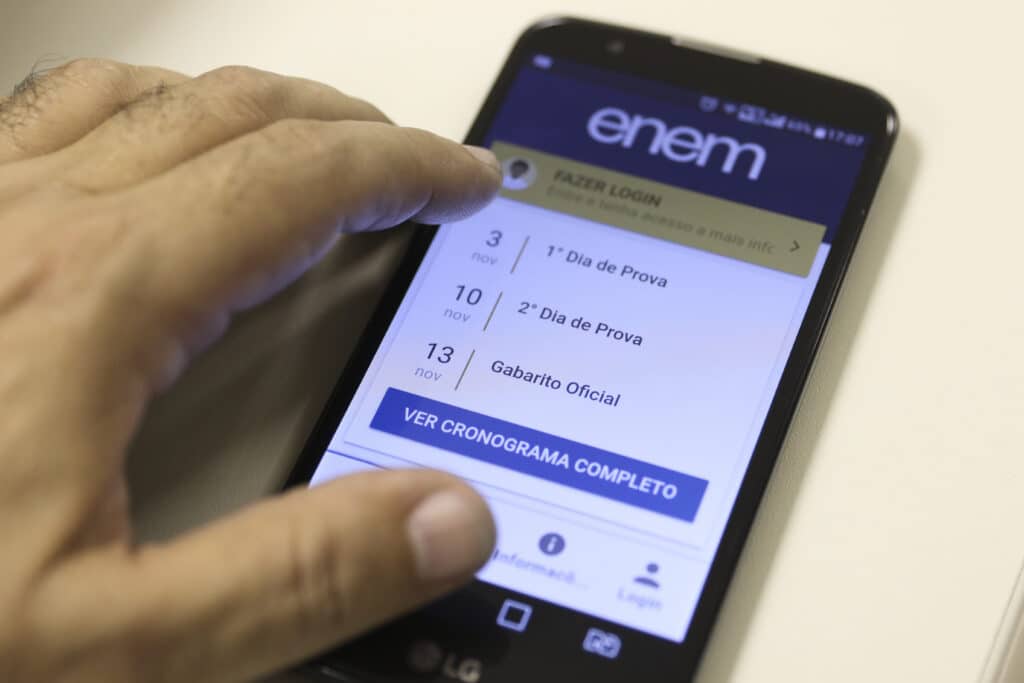 Enem o desempenho escolar dos estudantes ao término da educação básica. Foto: Marcello Casal JrAgência Brasil