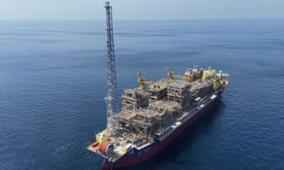 A produção do FPSO Maria Quitéria já começou no campo de Jubarte, no Parque das Baleias. Foto: Divulgação Yinson