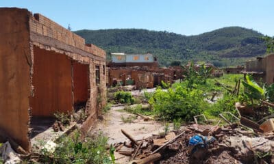 Ruínas de casas do distrito de Bento Rodrigues, em Mariana (MG). Foto: Léo Rodrigues/Agência Brasil