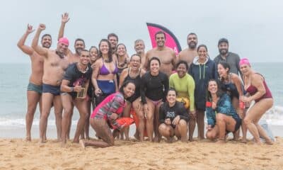 A Nadada Rosa acontece no próximo domingo, em Vila Velha, reunindo nadadores para promover a conscientização sobre o câncer de mama e a importância da prevenção. Foto: Divulgação