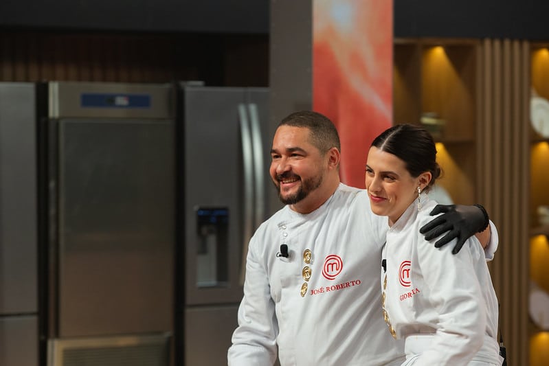 Giorgia e José Roberto são os finalistas do MasterChef Brasil. Foto: Marcelinho Santos/Band