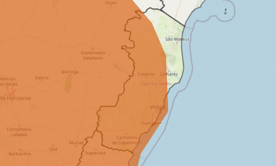 Alerta de chuvas fortes para o Espírito Santo