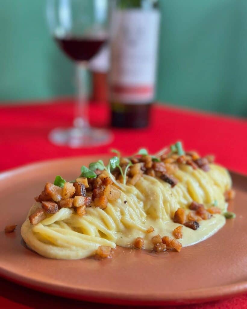 Carbonara do La Rustica Cantina para o Restaurant Week