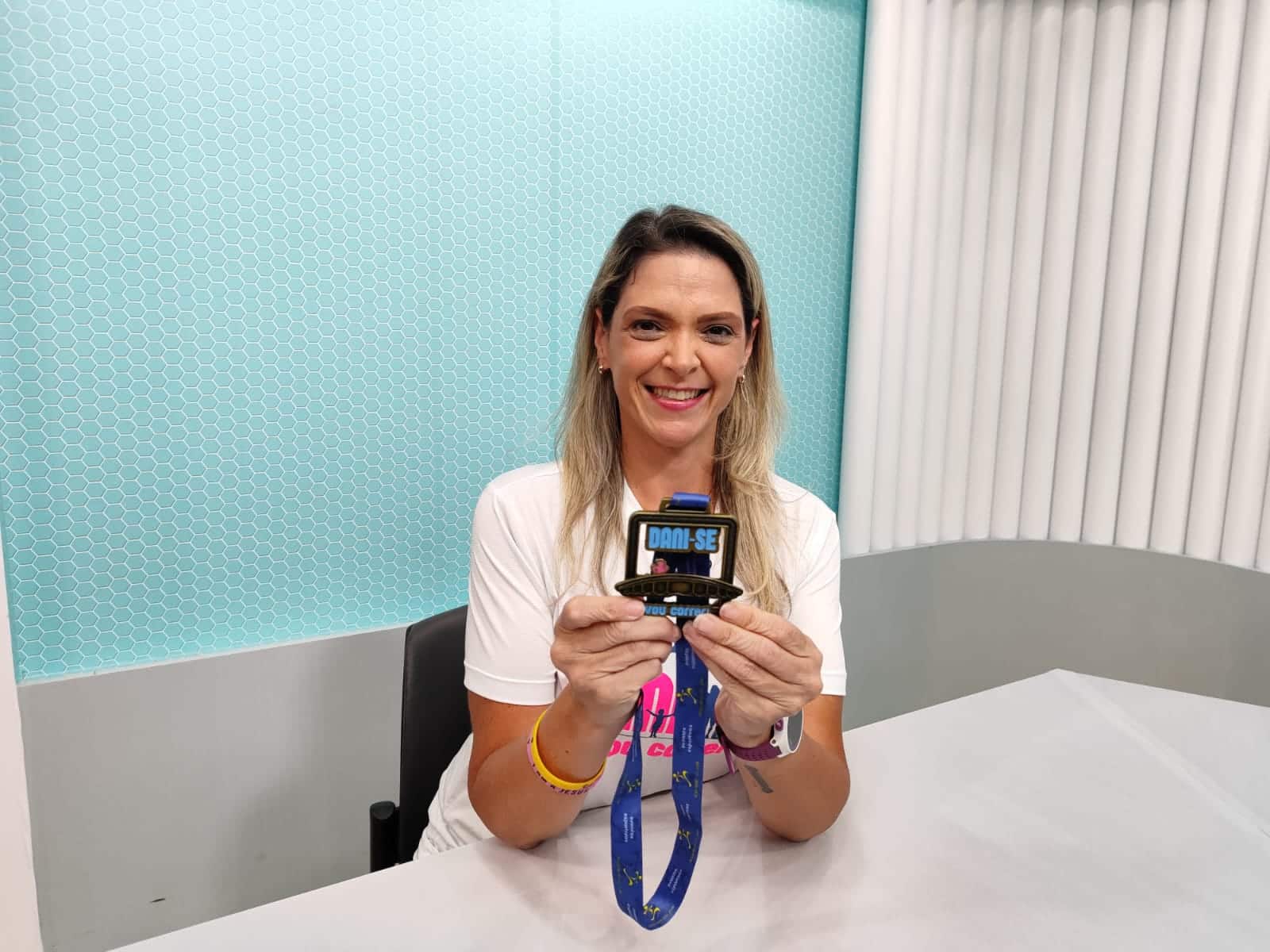 A idealizadora da corrida “Dani-se. Vou Correr” explica que o evento esportivo traz a superação como tema principal, com um percurso único pela Terceira Ponte. Foto: Fernanda Côgo