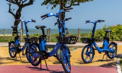 As bikes elétricas começaram a funcionar nesta quinta-feira em Vila Velha. Foto: Divulgação