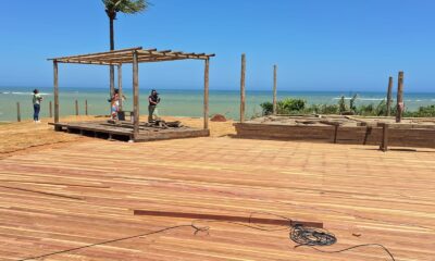 As obras do Brava Beach Club estão em ritmo acelerado. Foto: Divulgação