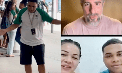 O vídeo viralizou e chamou a atenção do apresentador, que entrou em contato com a mãe de Paulo e realizou uma live com os dois no Instagram