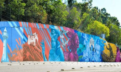 Mural fica na Alça da Terceira Ponte, em Vila Velha. Foto: Reprodução/Locomotipo