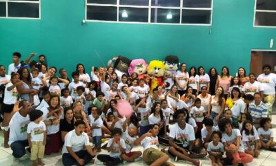 Crianças e adolescentes encontrando acolhimento e apoio no Projeto Grão de Mostarda. Foto: Arquivo Pessoal