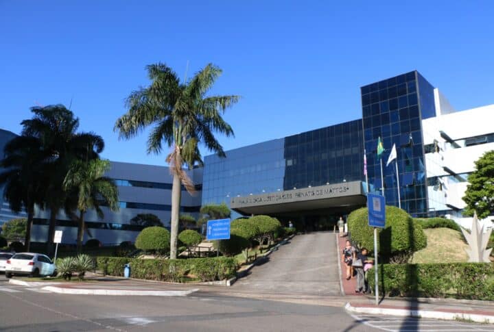 Fachada da sede do TJES