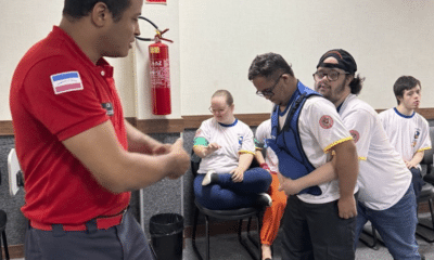 Corpo de Bombeiros forma segunda turma de brigadistas com síndrome de Down