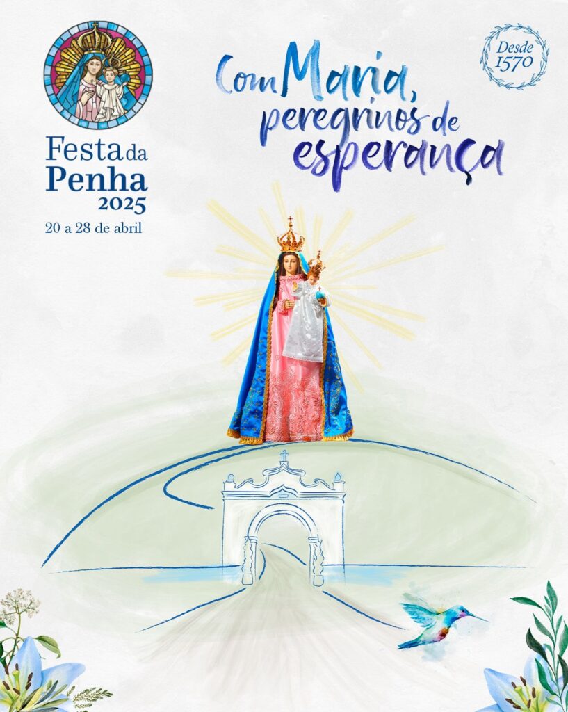 “Com Maria, peregrinos de esperança” será o tema da Festa da Penha 2025. Foto: Divulgação