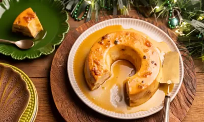 Pudim de panetone pode ser feito na panela de pressão. Foto: Divulgação