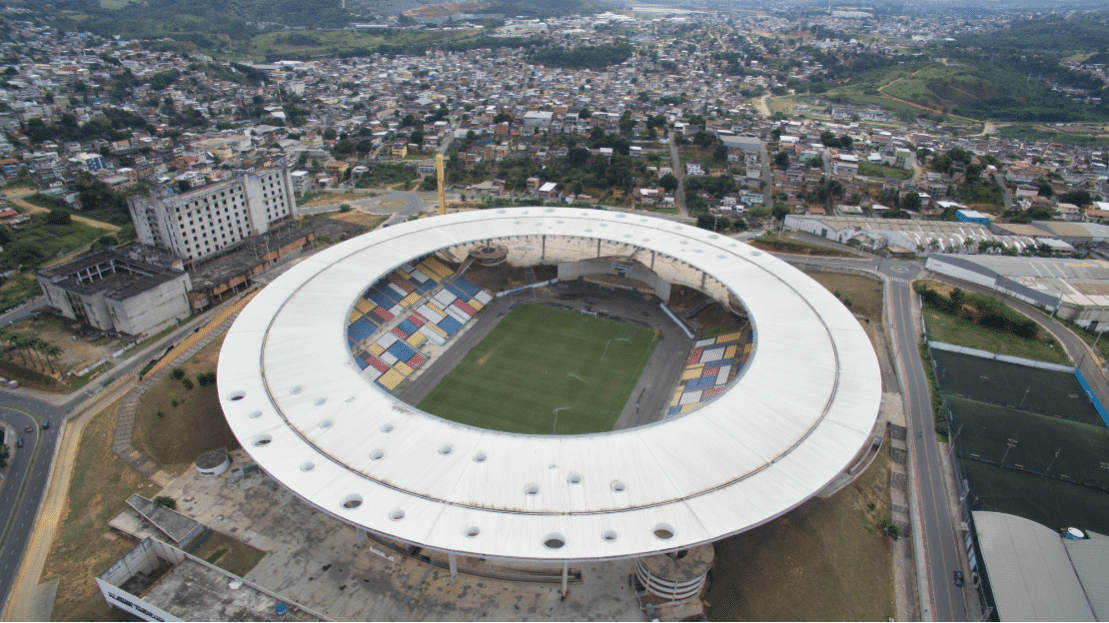 Estádio Kleber Andrade recebe Vasco e Volta Redonda com esquema especial de trânsito e segurança. Foto: Claudio Postay