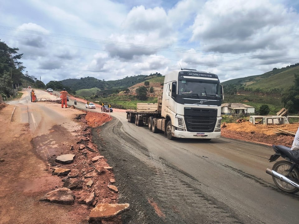 Rodovia ES-185 em Iúna está liberada para o tráfego de veículos