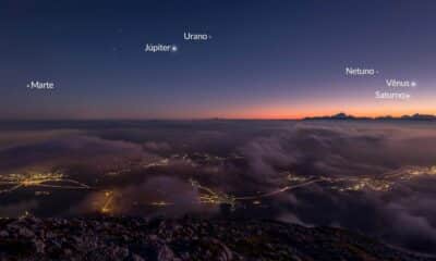 Alinhamento dos planetas terá o ápice no dia 21 de janeiro. Foto: Starwalk Space/Reprodução