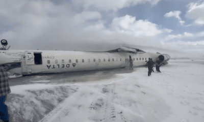 Avião da Delta estava fazendo a rota Minneapolis-Toronto. Foto: Reprodução/Redes sociais